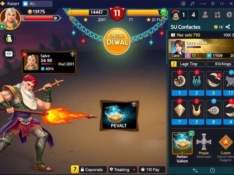 Valor S Knight gameplay screenshot showing character combat